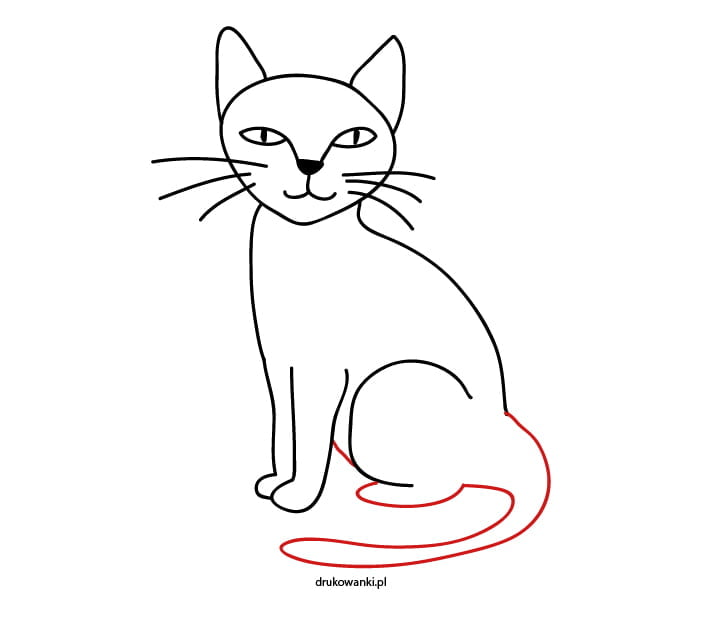 Katze comic zeichnung